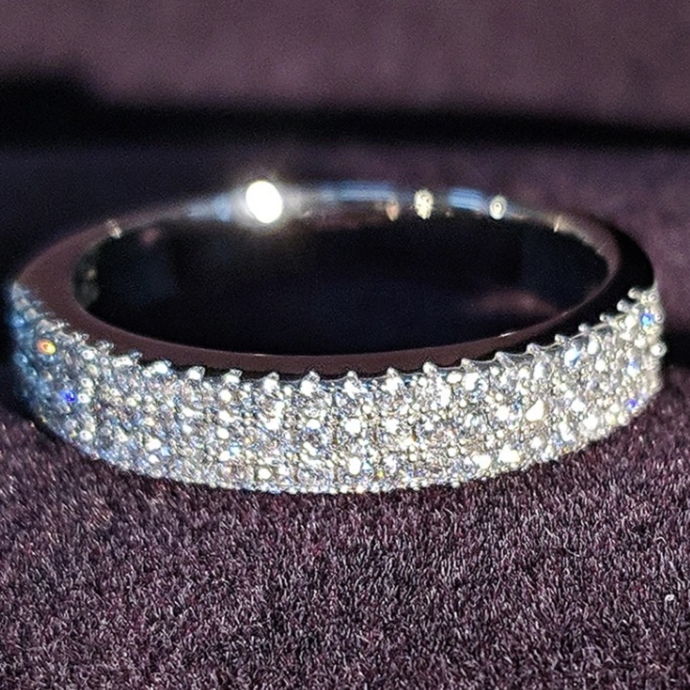 Sterling silver eternity band ring - Picture 3 of 6